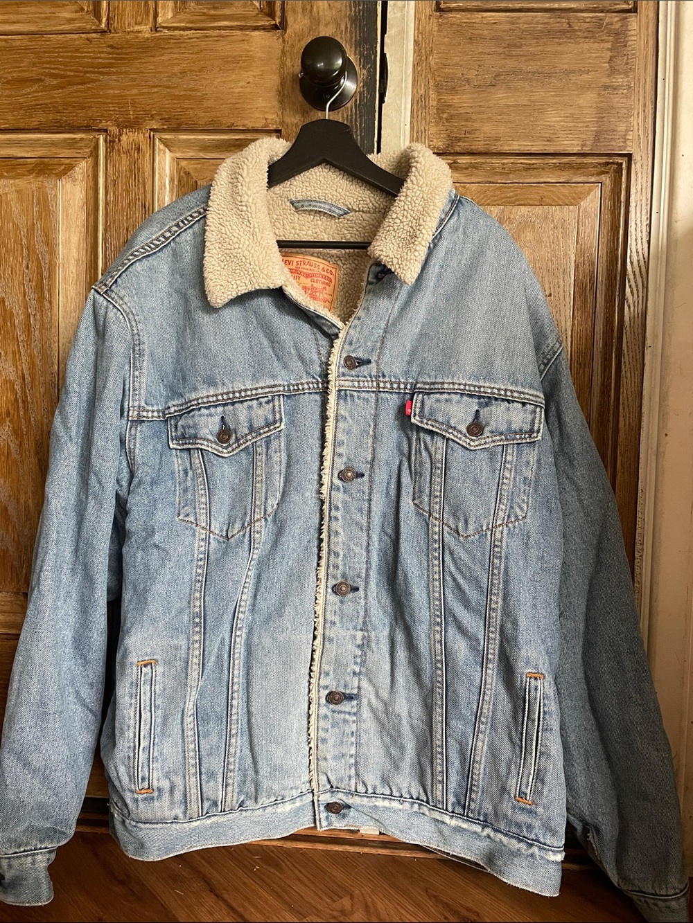 Levi's Vintage Light Blue Sherpa-Lined Denim Jacket